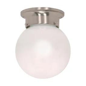 1 LIGHT - 6" BALL FLUSH FIXTURE