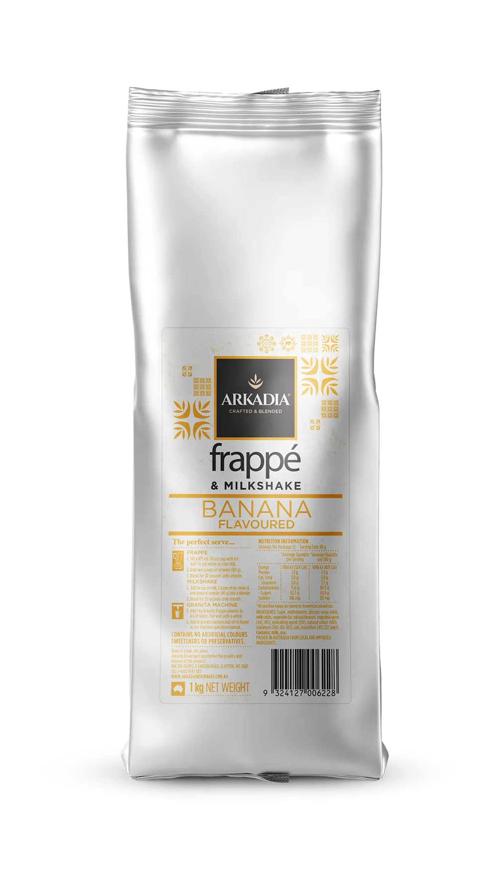 1kg Arkadia Banana Frappe Powder