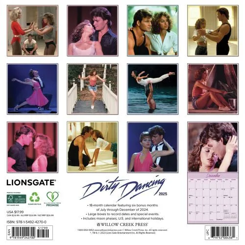 2025 Dirty Dancing Wall Calendar