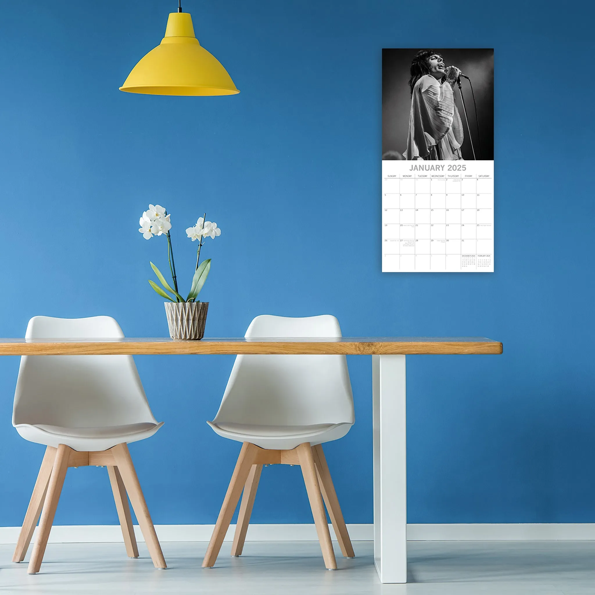 2025 Freddie Mercury Wall Calendar