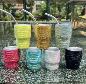 2oz Rhinestone Tumbler Cup Shot Glasses