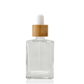 30ml Clear Square Glass Dropper Bottle