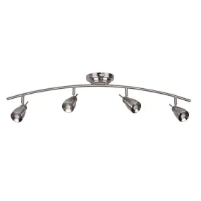 AFX APRF4200LEDSN3k Four Light LED Ceiling or  Wall Track in Brushed Nickel Finish