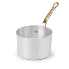 Agnelli 1932 Series Aluminum Mini Saucepan With Brass Handle, 18.3-Oz