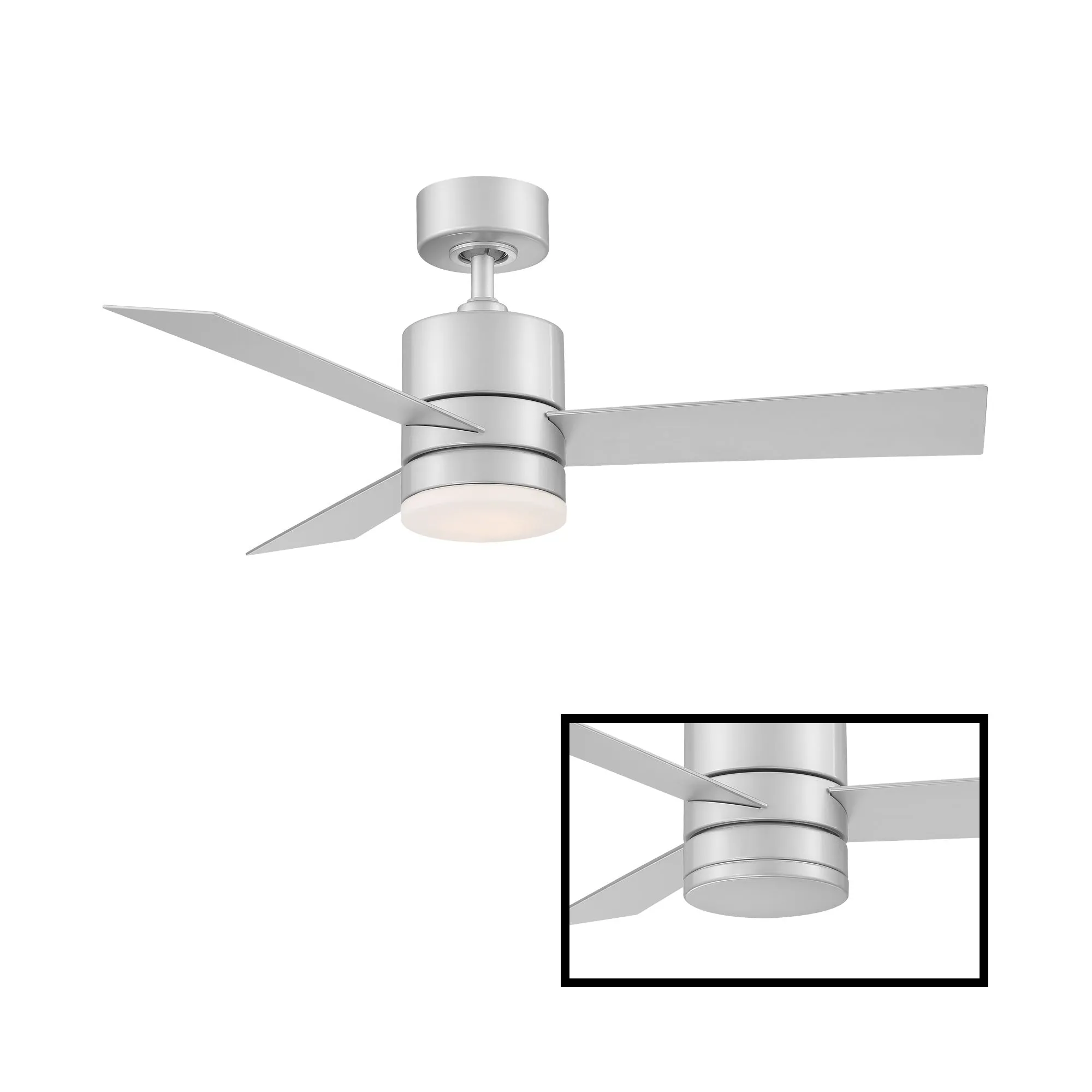 Axis Indoor/Outdoor 3-Blade 44" Smart Ceiling Fan with LED Light Kit and Remote Control