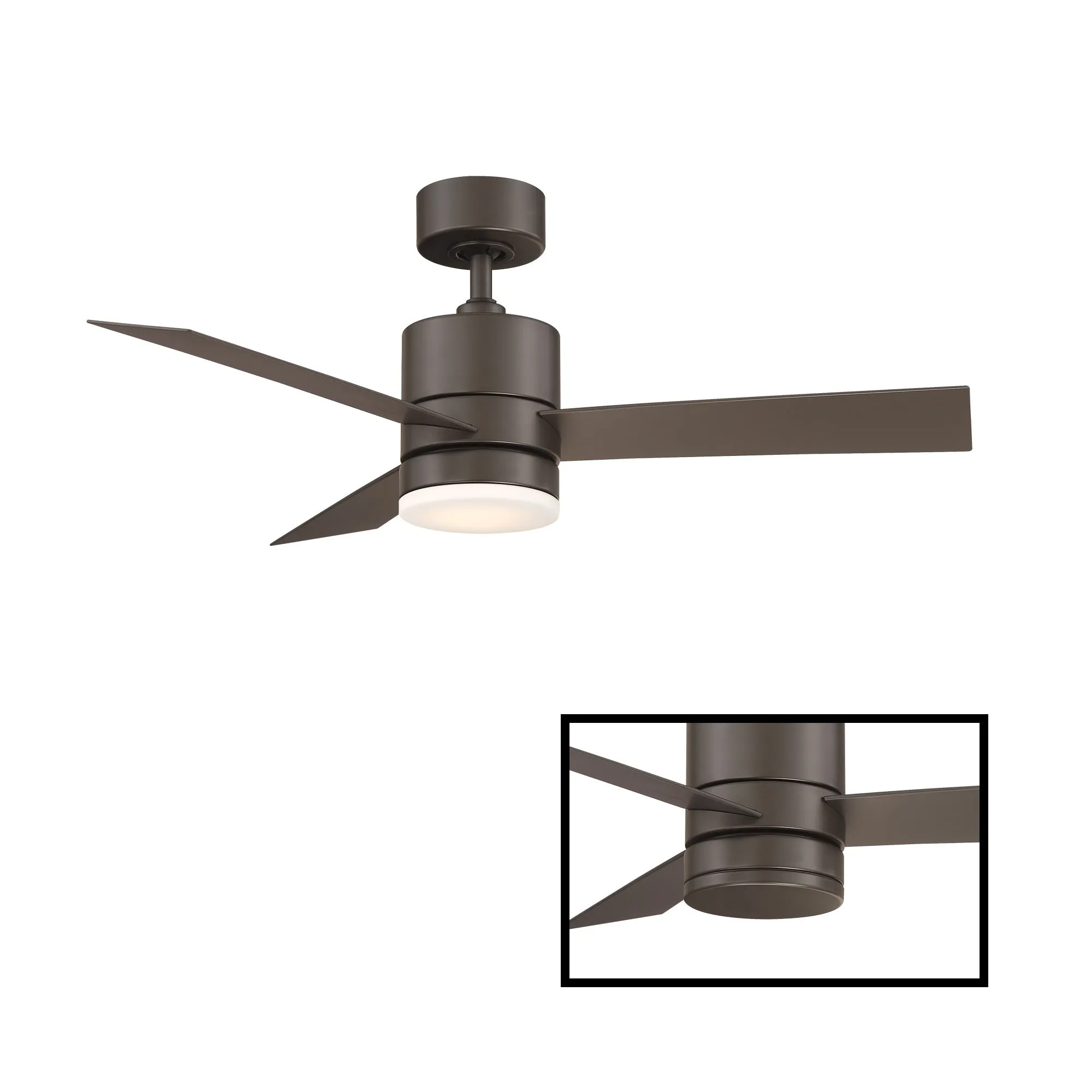 Axis Indoor/Outdoor 3-Blade 44" Smart Ceiling Fan with LED Light Kit and Remote Control