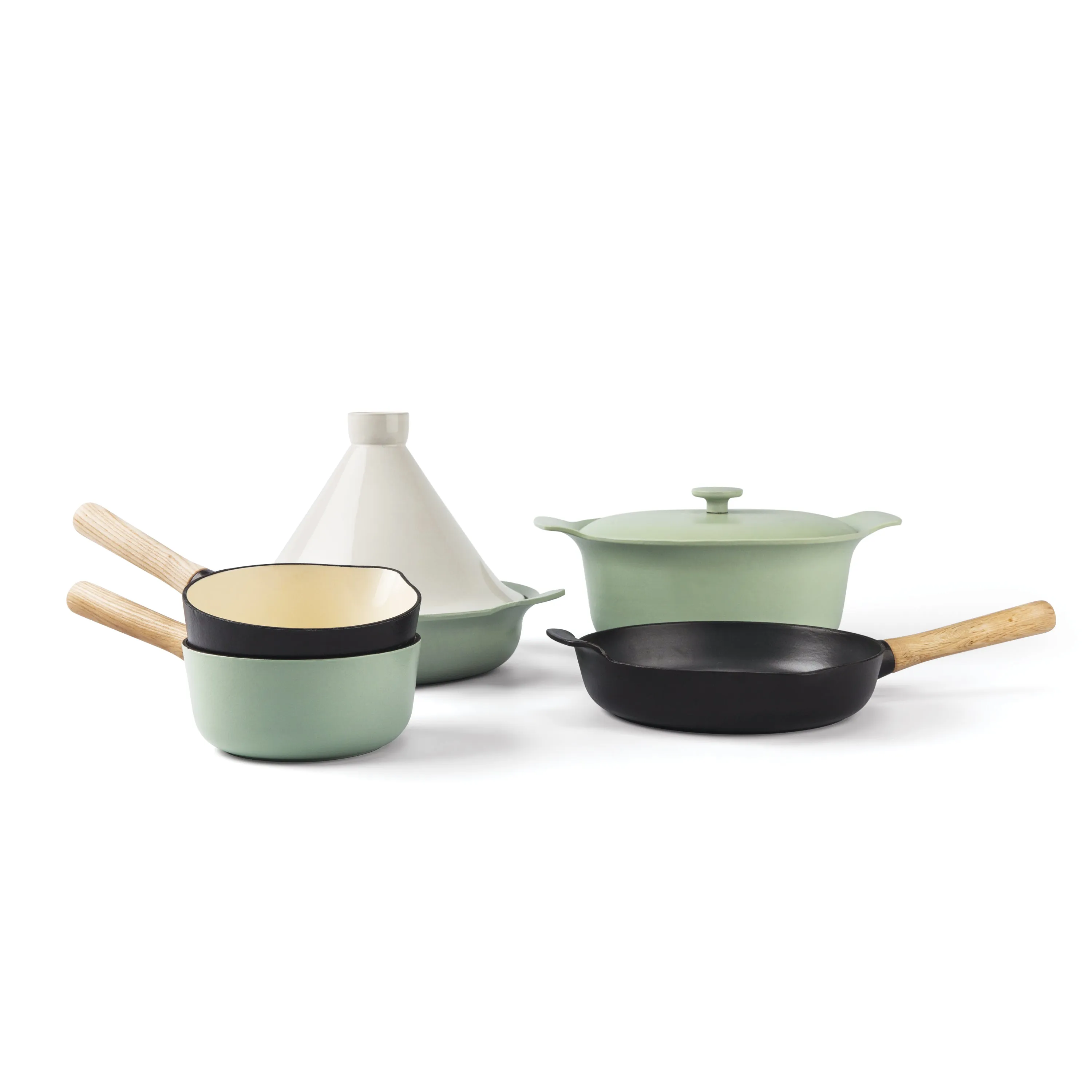 BergHOFF Ron 3Pc Cast Iron Cookware Set , Green