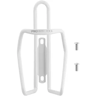 Bike Water Bottle Holder  Modern Tubular Design - White Color & Gloss