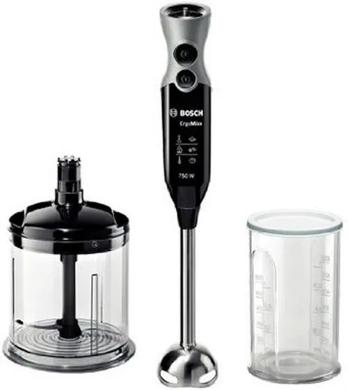 Bosch Hand Blender Ergo Mix, 4Blade, 750Watts, 4Blade, Black