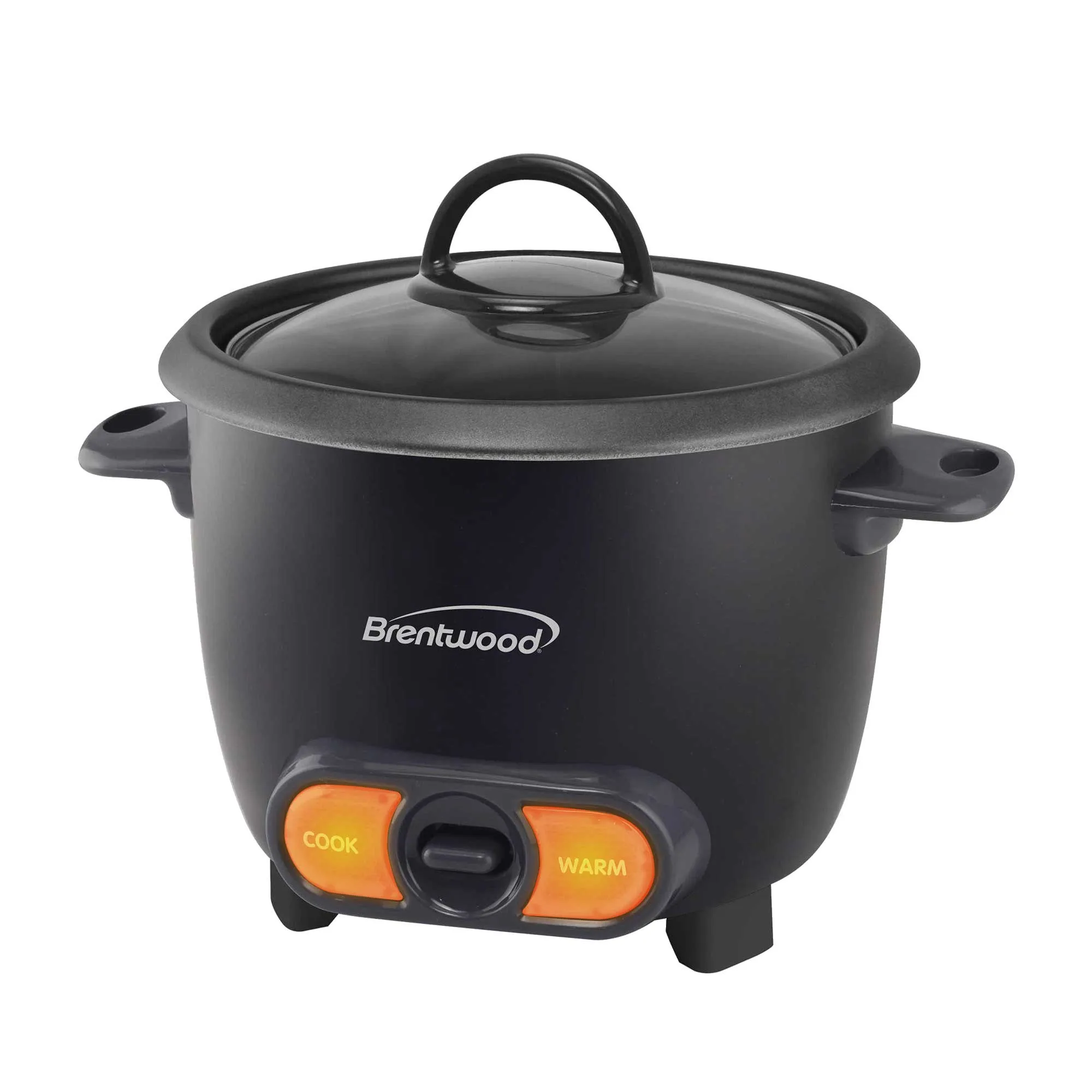 Brentwood TS-506BK 3-Cup Uncooked/6-Cup Cooked Rice Cooker, Black