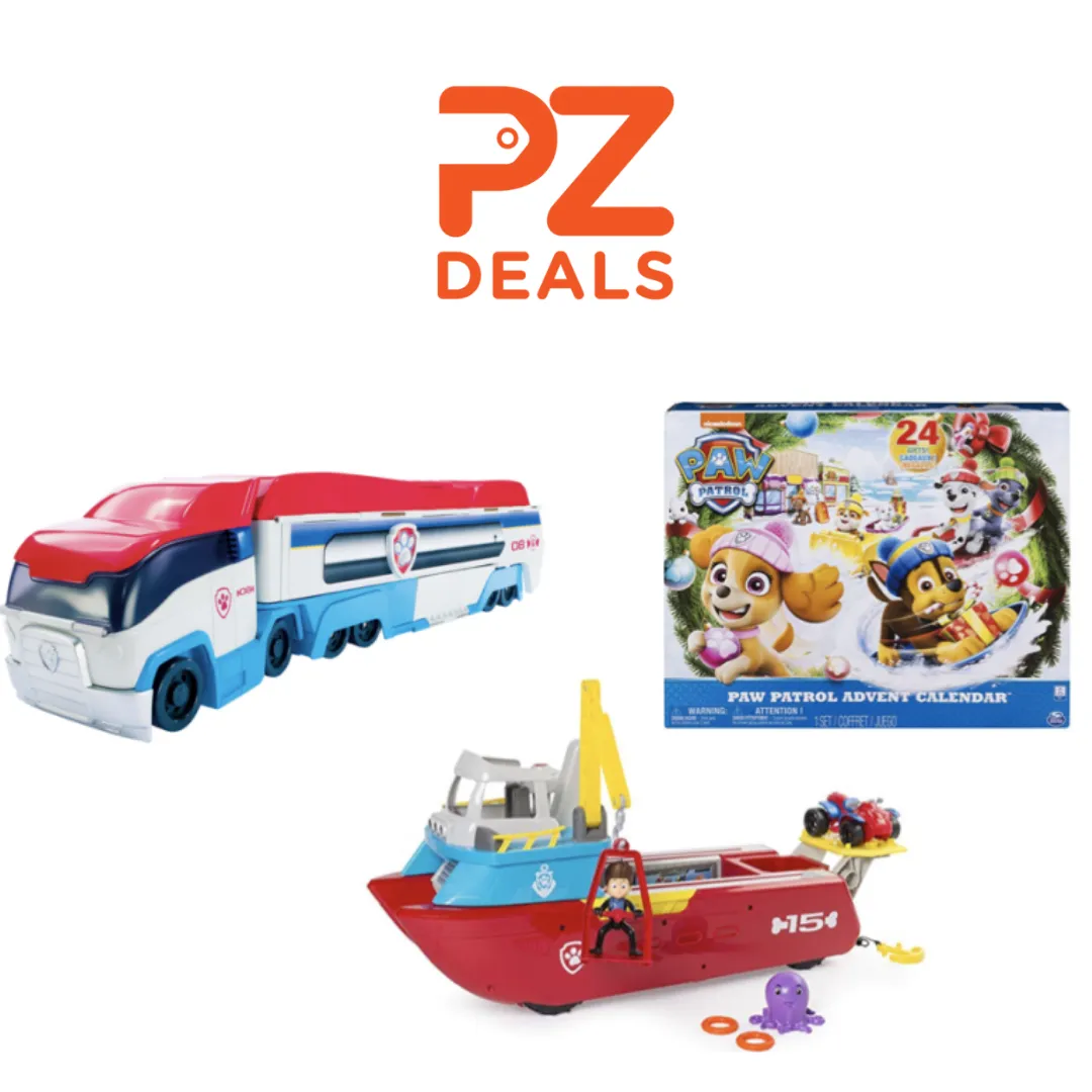 Buy 2 Paw Patrol toys get 1 FREE!