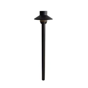 Calypso  Solid Cast Brass Pathway Light Antique Bronze & Dark Bronze