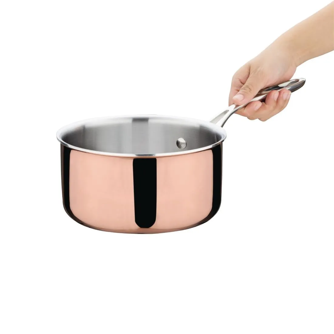 CM675 Vogue Tri Wall Copper Saucepan 180mm