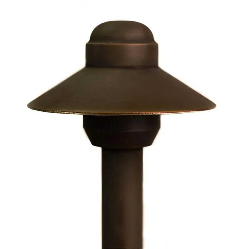 CopperMoon CM.4012 12V Copper 4" Path Light Top, 8.75" X 3/4" Copper Stem With Stake