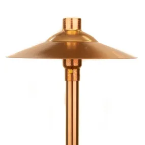 CopperMoon CM.750-20 12V Copper 11" Path Light Top, 20" Copper Stem With Stake