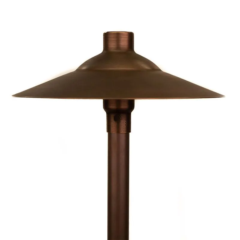 CopperMoon CM.750-20 12V Copper 11" Path Light Top, 20" Copper Stem With Stake