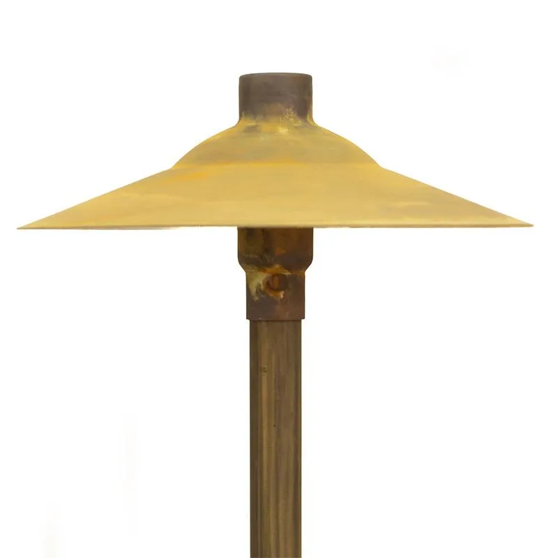 CopperMoon CM.750-20 12V Copper 11" Path Light Top, 20" Copper Stem With Stake