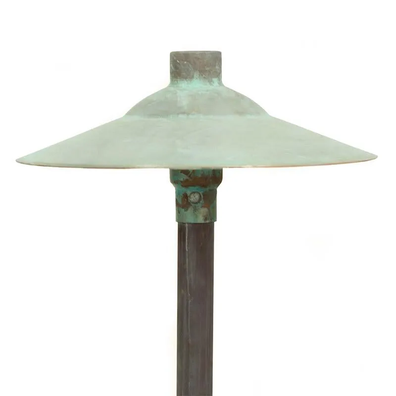 CopperMoon CM.750-20 12V Copper 11" Path Light Top, 20" Copper Stem With Stake