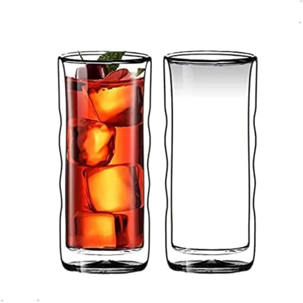 Cuisine  Art Double Wall Glass Cup 2Pcs Set-445 300ml