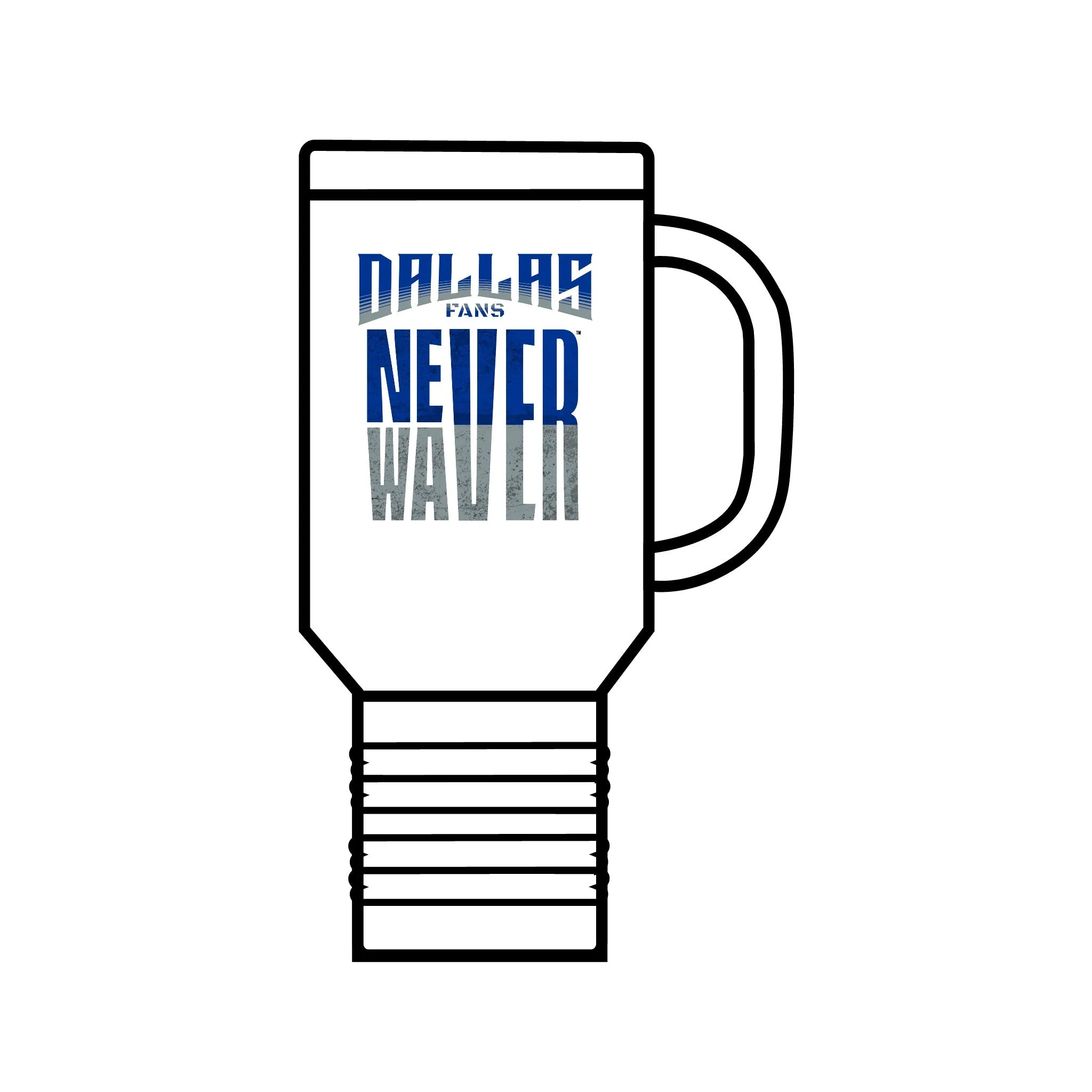 Dallas Fans Never Waver Insulated Travel Mug, 40oz