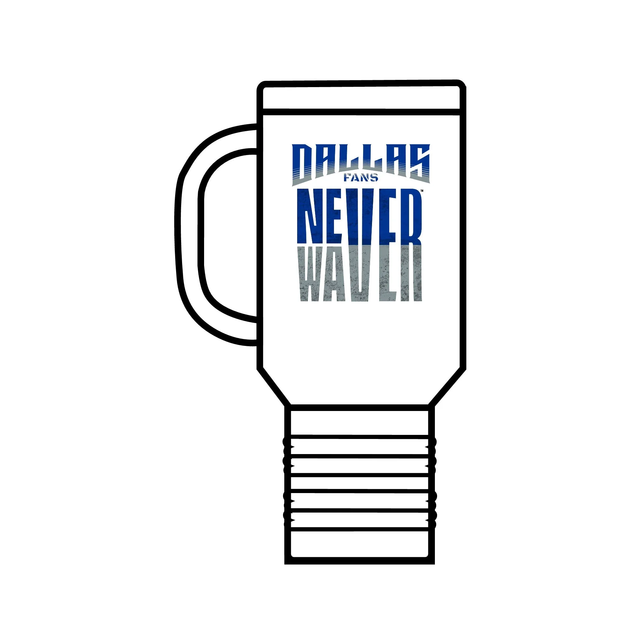 Dallas Fans Never Waver Insulated Travel Mug, 40oz