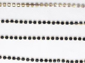 Dark Gray Designer Glass Cup Chains - 7 ss