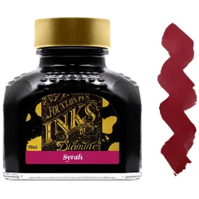 Diamine Fountain Pen Ink Bottle - 80 ml Syrah | 7076