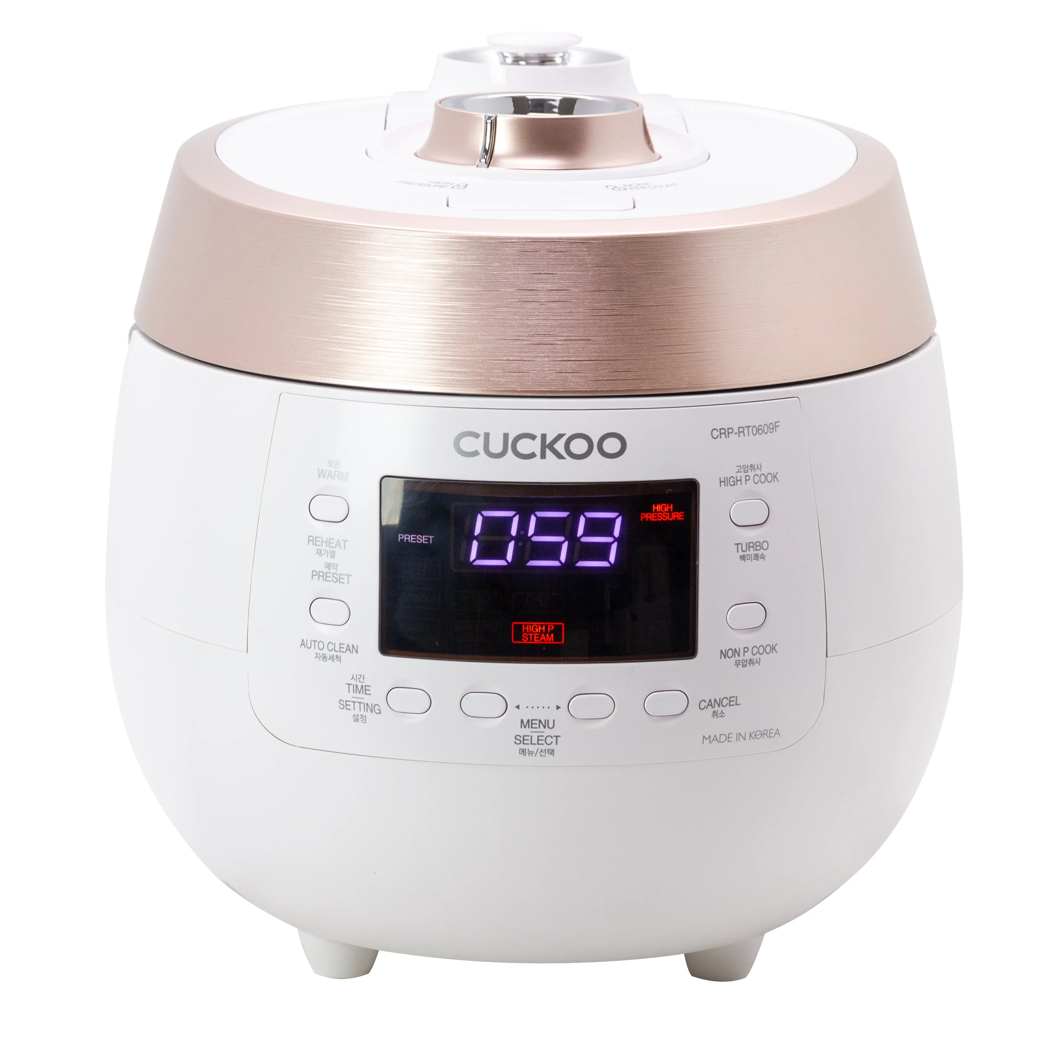 Electric Twin Pressure Rice Cooker White (CRP-RT0609FW) 6 Cups