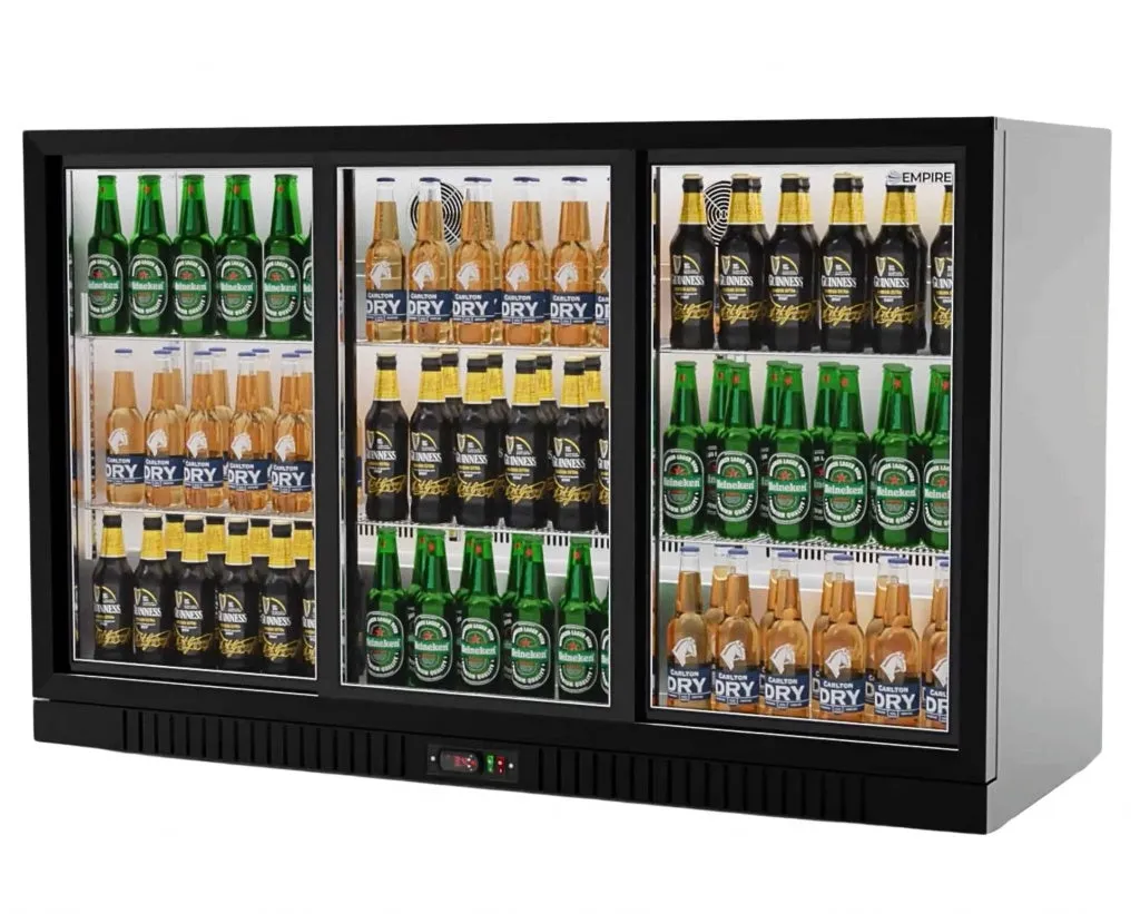 Empire Premium Triple Door 330ltr Bottle Cooler Sliding Doors - CL-320S-EE