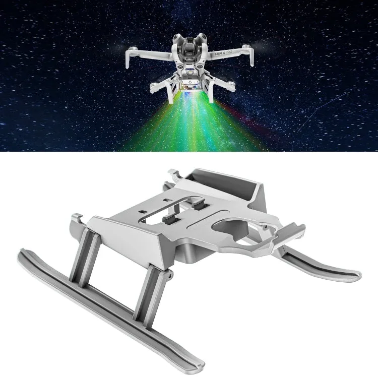 For DJI Mini 4 Pro STARTRC LED Light Folding Heightened Landing Gear Training Rack (Grey)