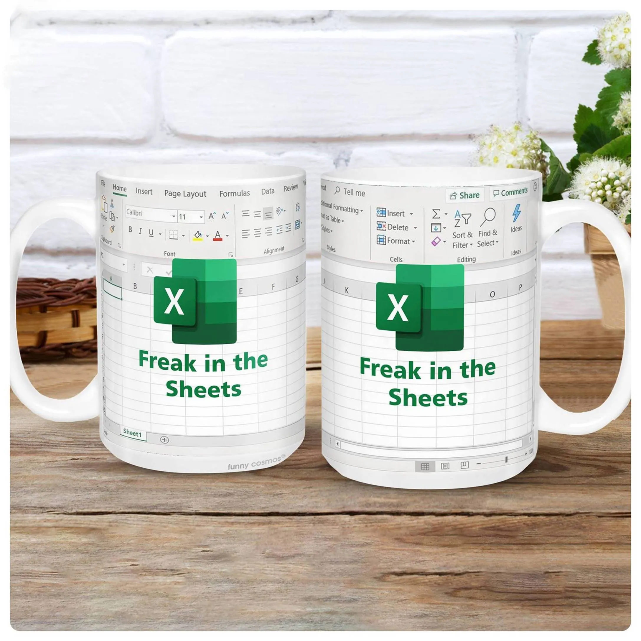 Freak In The Sheets Mug 2 - Accountant cup - Accountant funny mug - accounting  gift - cpa gifts - excel life -accounting graduation gifts - excel shortcut, na CPA,CFO, Coworkers, Men, Women Mug 11Oz 15Oz