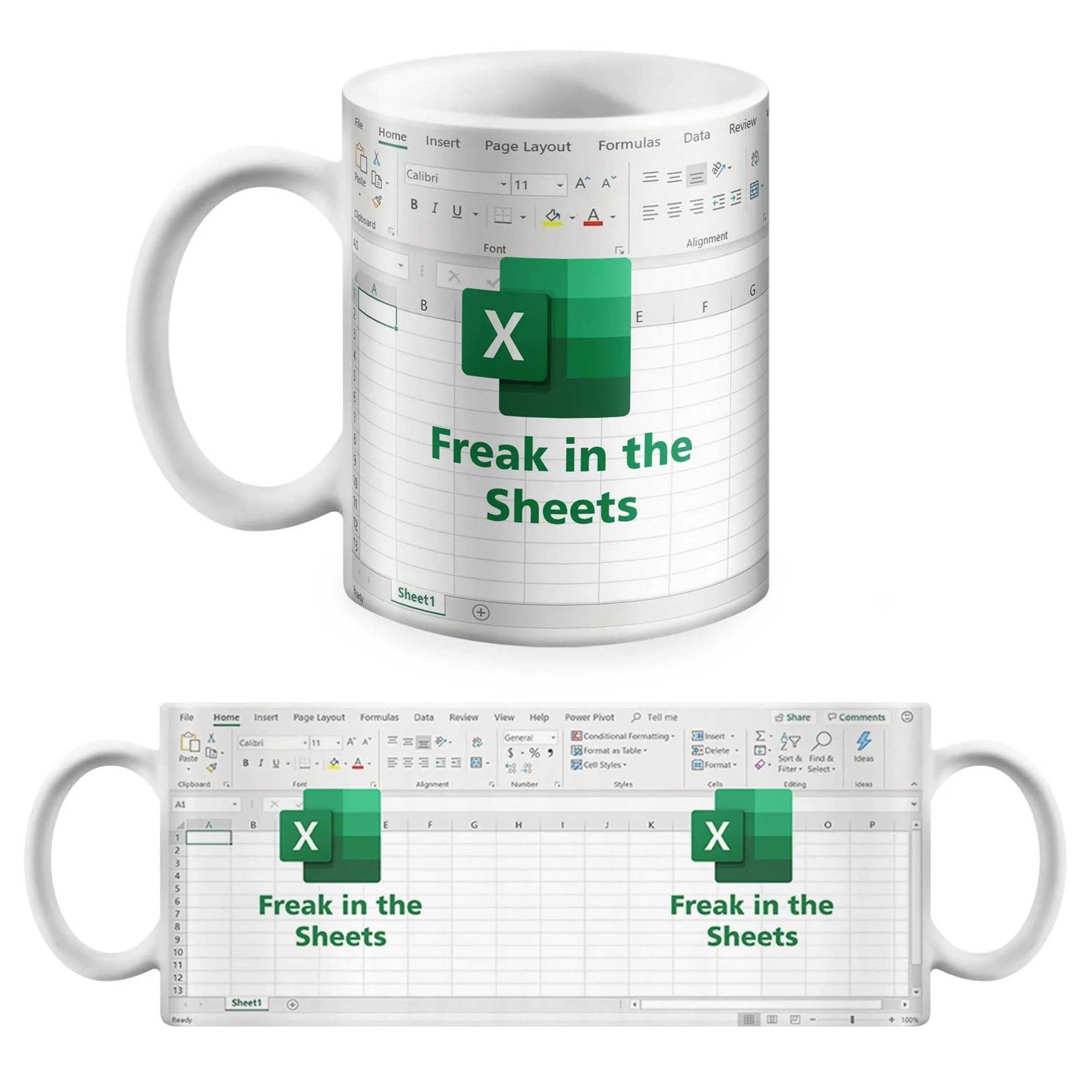 Freak In The Sheets Mug 2 - Accountant cup - Accountant funny mug - accounting  gift - cpa gifts - excel life -accounting graduation gifts - excel shortcut, na CPA,CFO, Coworkers, Men, Women Mug 11Oz 15Oz