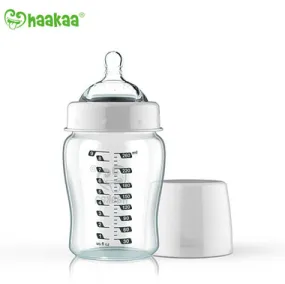 Haakaa Wide Neck Glass Baby Bottle 8.5 oz