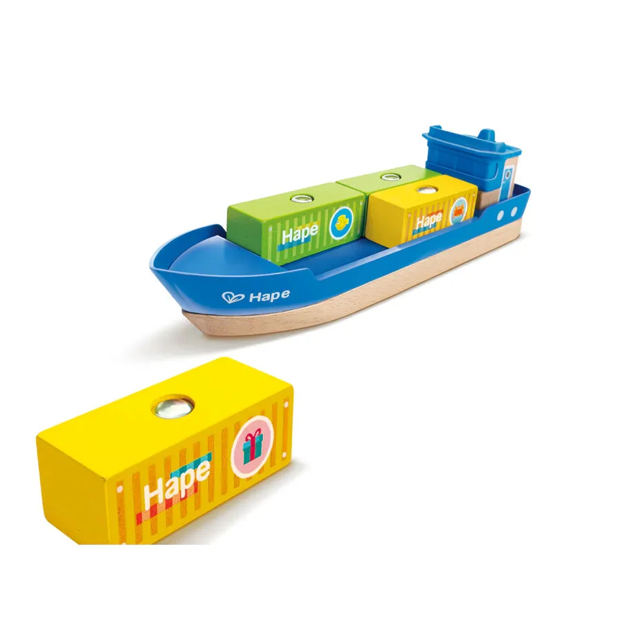 Hape Sea & Rail Cargo Transport Set