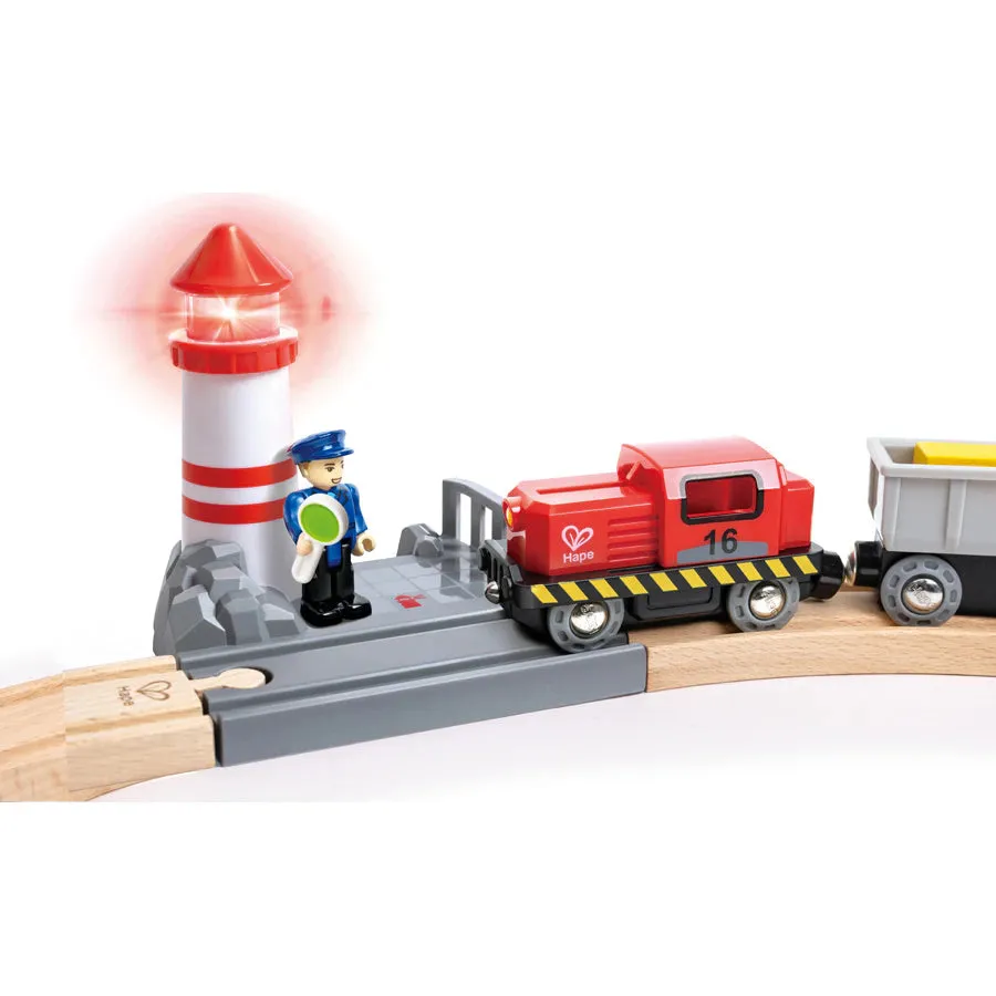 Hape Sea & Rail Cargo Transport Set