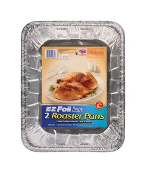 Hefty EZ Foil Aluminum Roaster Pan 6 qt Silver