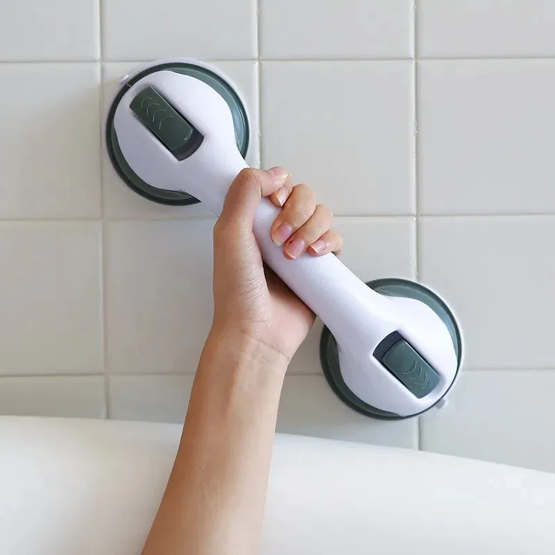 Household Suction Cup Bathroom Bath Armrest Punch-Free Bathroom Glass Door Handle Armrest for the Elderly