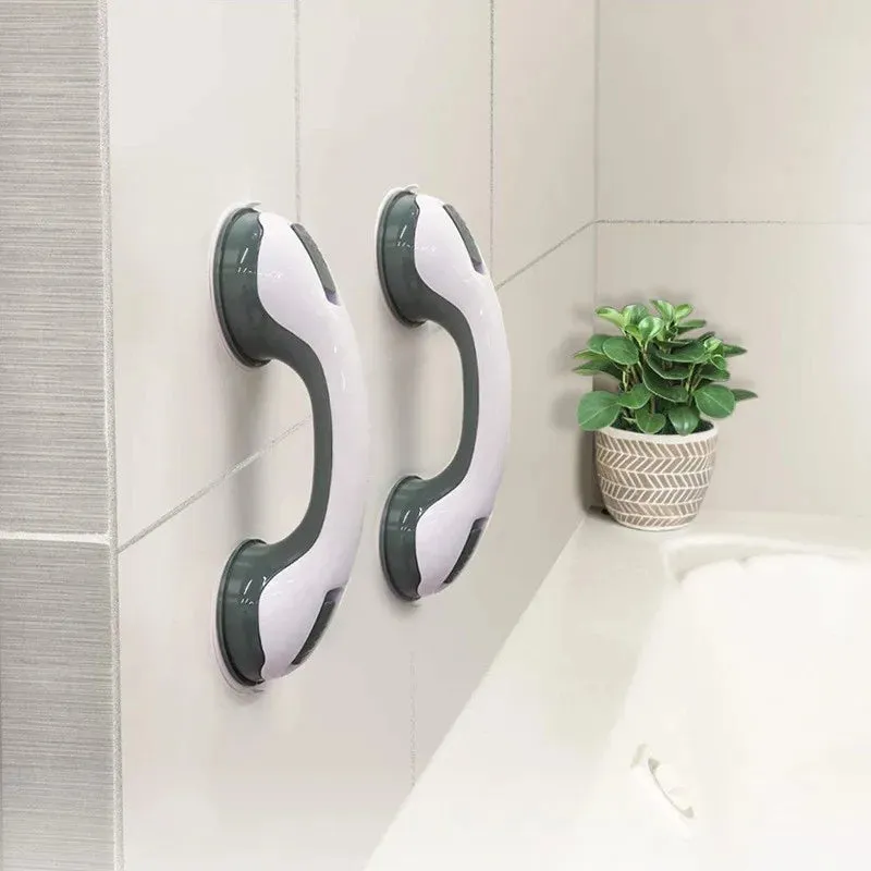 Household Suction Cup Bathroom Bath Armrest Punch-Free Bathroom Glass Door Handle Armrest for the Elderly