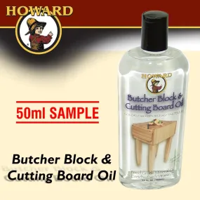 HOWARD BUTCHER BLOCK & CUTTING BOARD OIL SAMPLE SIZE HPBBB002