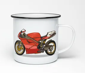 ICONIC SUPERBIKE NO.1 ENAMEL MUG