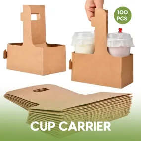 KRAFT 2-CUP CARRIER-BROWN