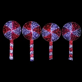 Led Starry Wire Lollipop Path Lights | Pack of 4