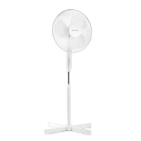 Lewis's 16 Inch  Standing Pedestal Fan  - White