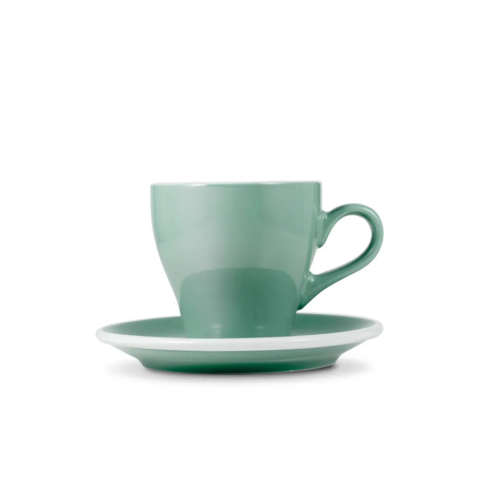 Loveramics Tulip Style Cappuccino Cup & Saucer - Mint (6oz/180ml)