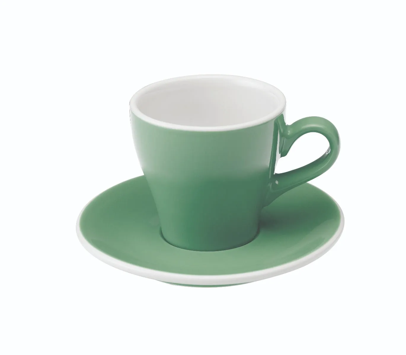 Loveramics Tulip Style Cappuccino Cup & Saucer - Mint (6oz/180ml)