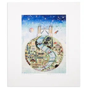 Lucy Loveheart The Wonderful World Of London Mounted Art Print