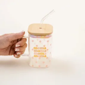 Mama Square Glass Cup