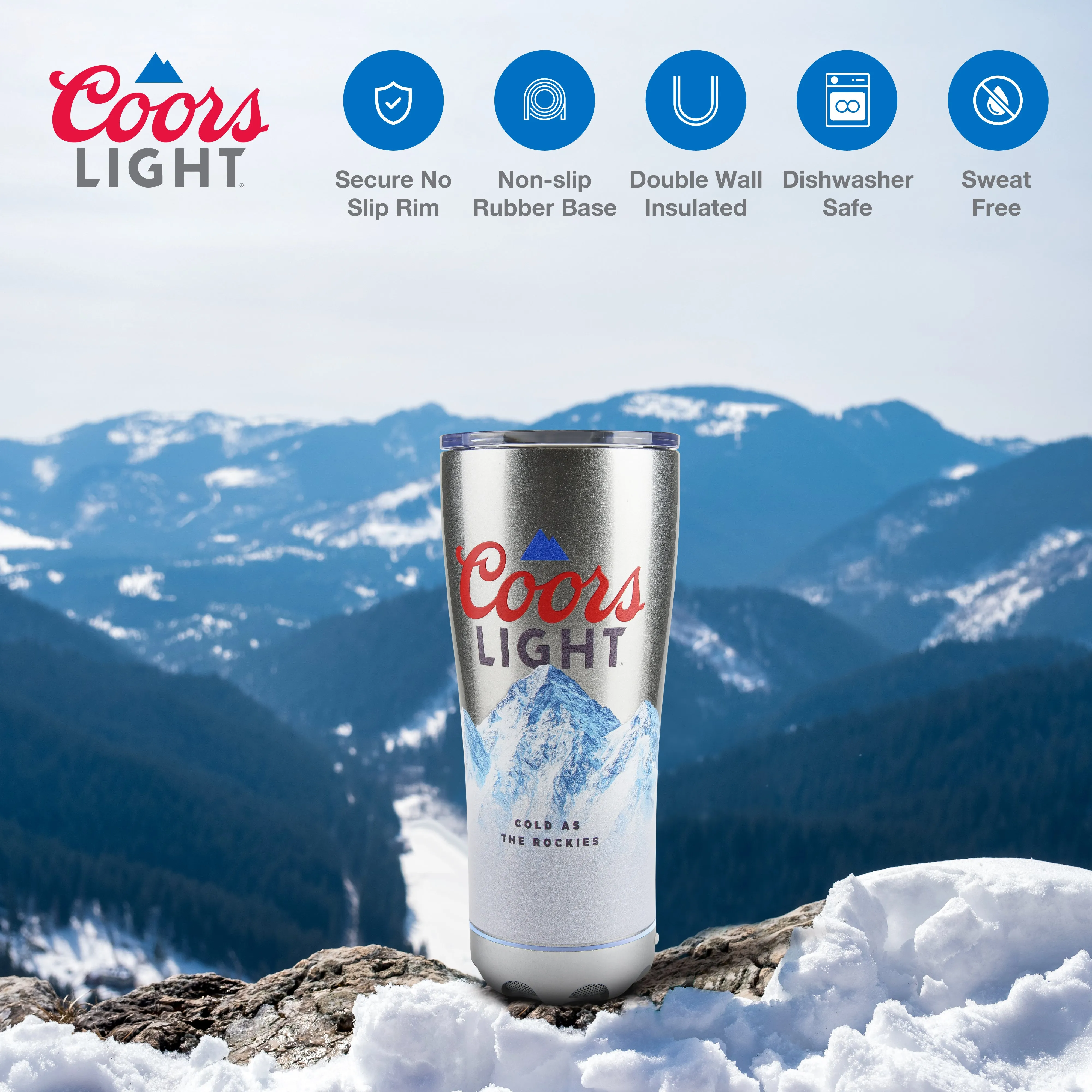 Miller Lite and Coors Light Insulated Bluetooth Speaker Tumbler