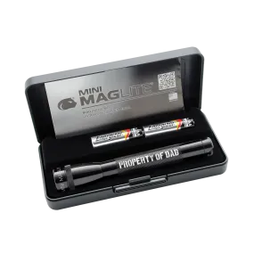 Mini Maglite Xenon 2AA - Property of Dad - Black