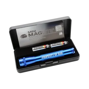 Mini Maglite Xenon 2AA - Property of Dad - Blue